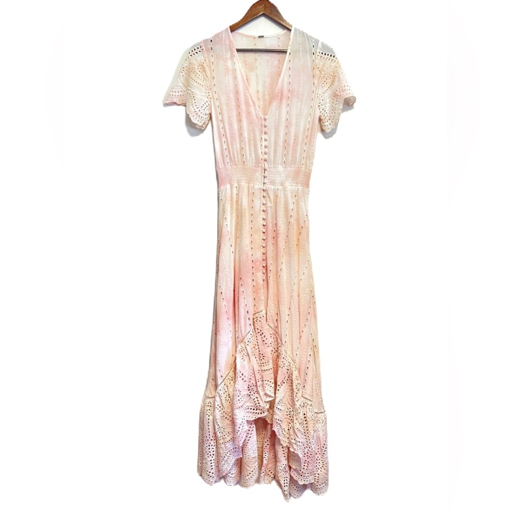 Young Fabulous & Broke Pink and Cream Maxi Dress